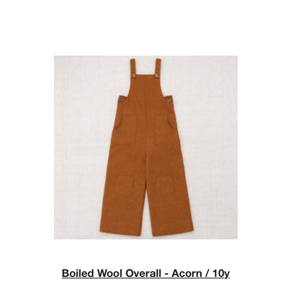BNWT Misha and Puff boiled wool overalls unisex size 10 years - Picture 2 of 10
